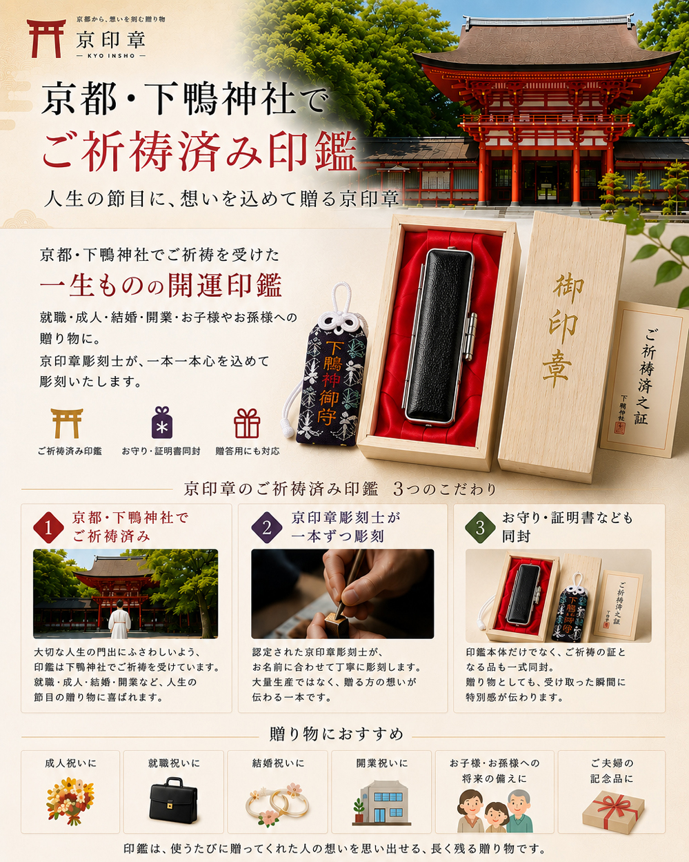 下鴨神社祈祷印鑑